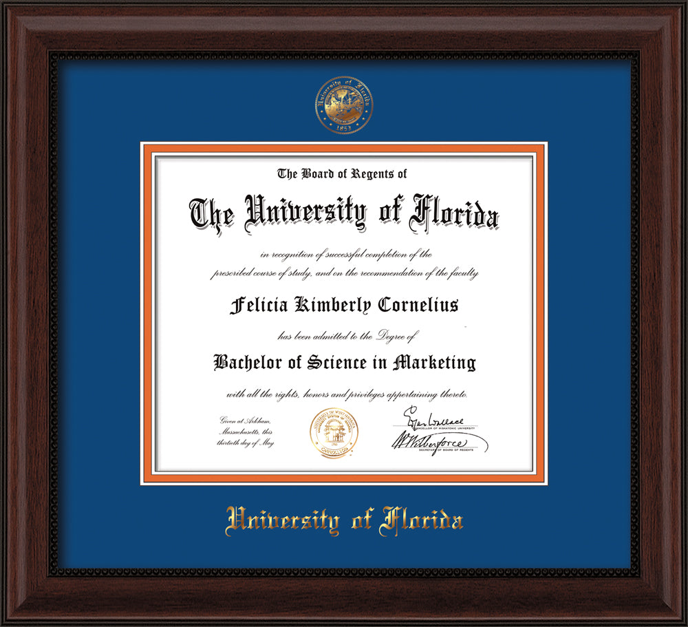 University of Florida Seal Single Opening