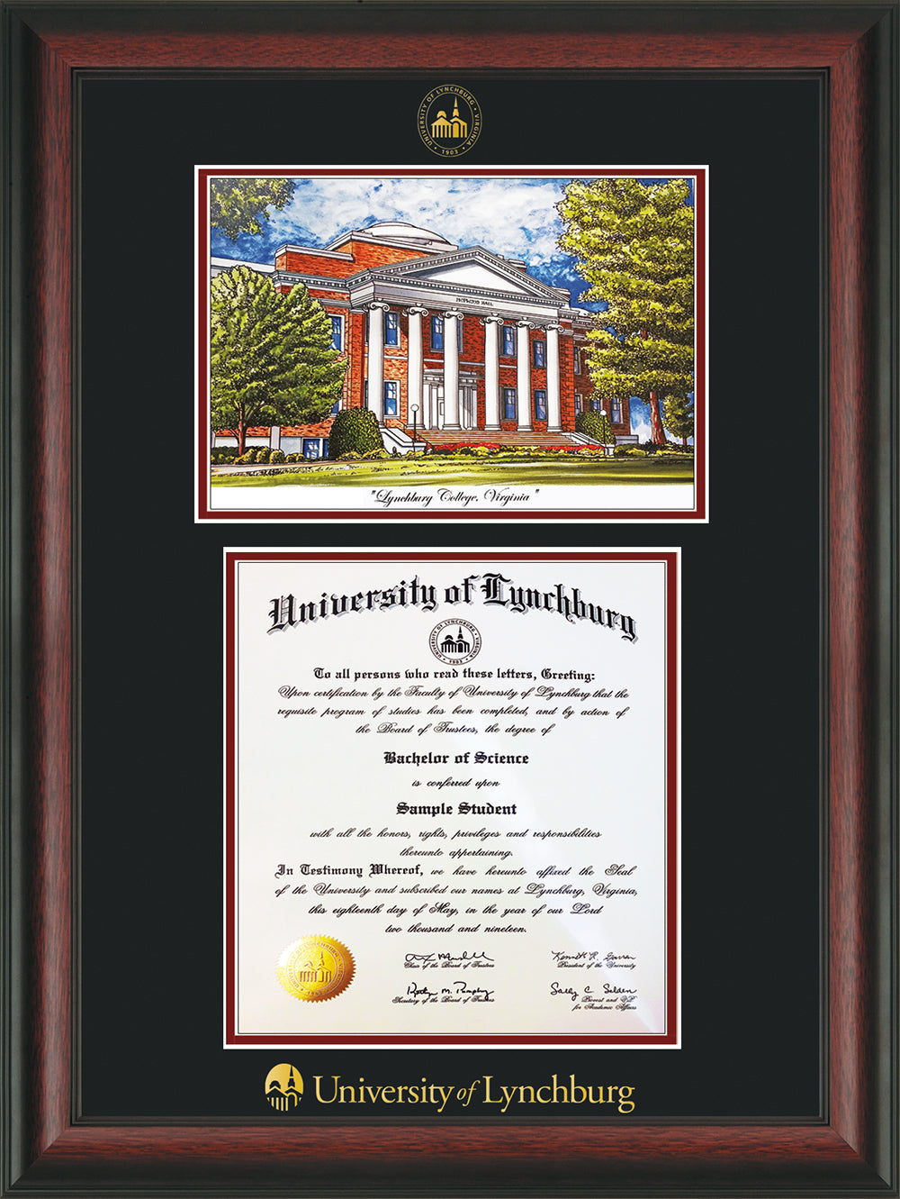 University of Lynchburg Seal Watercolor