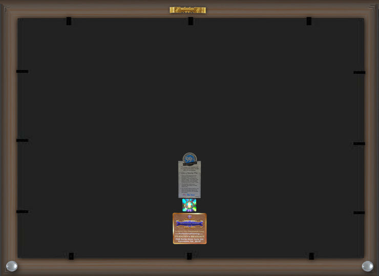 Behind the Auburn University Diploma Frame - Vintage Black Scoop - w/Embossed Seal & Name - Tassel Holder - Navy on Orange mat