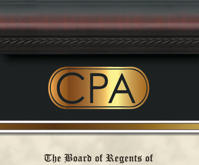 Custom Gold or Silver Leaf CPA Embossing on Mat