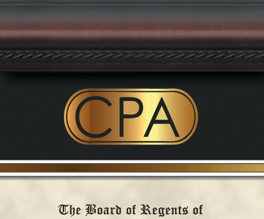 Custom Gold or Silver Leaf CPA Embossing on Mat