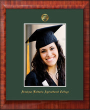 Image of Abraham Baldwin Agricultural College 5 x 7 Photo Frame - Mezzo Gloss - w/Official Embossing of ABAC Seal & Name - Single Green mat