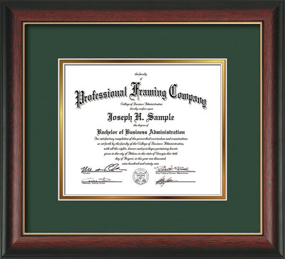 Custom top diploma frames