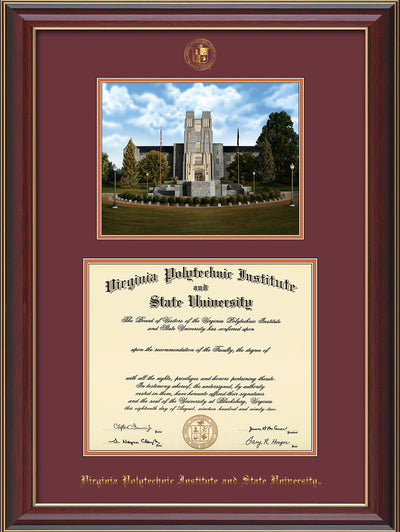 Virginia Tech – Official Diploma Frames