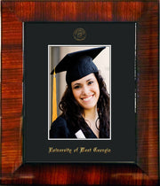Image of University of West Georgia 5 x 7 Photo Frame - Mezzo Gloss - w/Official Embossing of UWG Seal & Name - Single Black mat